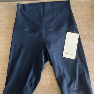 Lululemon Align Biker Shorts in Navy 10"